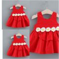 Kids Frock Plane Red Color. 
