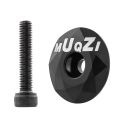 Muqzi headset stem top cap with m6x30mm screw for MTB bnew, multicolor. 