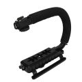 Video Action Stabilizing Handle Aluminum Alloy And ABS U Type Camcorder Hand LJ4. 