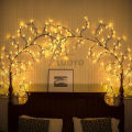 Auoyo 48/144LED Fairy Lights Decoration LED Light Holiday Fairy Willow Twig Light String DIY Branch Rattan Garland Lights For Wedding Xmas Birthday Home Party Room Decor. 