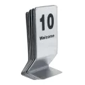 Stainless Steel 1-10 Double-side able Numbers Props for Wedding Party Decoration. 