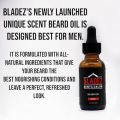 Bladez Gents Salon Beard Oil, Strong Alfa Scent & Natural Ingredients, Almond, Castor, Avocado & Olive Oils  FROM DUBAI(SAM). 
