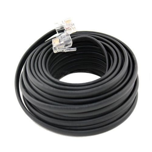 RJ11 4C Modular Telephone Extension Phone Cord Cable Line Wire 10M