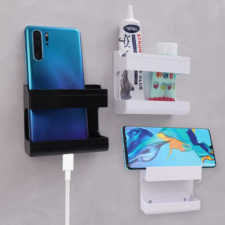 Creative%20Fixed%20Remote%20Control%20Holder%20Multifunction%20USB%20Charging%20Stand%20Wall%20Mounted%20Organizer%20TV%20Remote%20Control%20Storage%20Box%201Pcs%20-%20Image%202