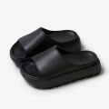 【FOOT SOFA】Summer Women Non-Slip Platform Slippers UNISEX Peep Toe Outdoor Casual Shoes for Woman Flat Bottom Comfortable Beach Slipper. 