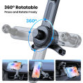 TOPK Car Phone Holder [Wider Clamp Metal Hook] Car Phone Mount [Thick Cases Friendly] Air Vent Clip Cell Phone Holder for All. 