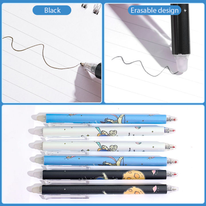 1/6Pcs%20Cute%20Cartoon%200.5MM%20Erasable%20Pens%20Gel%20Ink%20Pens%20Student%20Stationery%20Office%20Writing%20Tool%20-%20Image%205