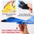RC Plane  YJ-630 2.4G Remote Control Flying Model Glider Airplane With LED Lights Kids Toys  Aircraft Foam Toys For Children Gifts. 