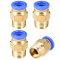 Pneumatic Push-In Fitting Straight Type 4mm - 12mm  Connector. 