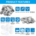 100 Sets Blank Button Making Supplies Round Button Parts Supply Metal for Button Maker Machine Round Badge Pin Button Parts. 