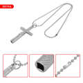 Drum Key Chain Necklace Cross Head Tuning Accessories 6mm Metal Skin with Drums Instrument Wrench. 