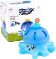 Kids Outdoor Water Sprinkler Octopus Toys, Toddlers Spray Water Bathtub Game Summer Backyard Lawn Bath Sprinkler Toy Nozzles And Spinning Hat For Girl Boys Play. 