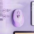 Purple Silent Wireless Mouse Recharegeable Ergonomic Mice USB Optical Gaming Mouse For Laptop PC Computer Gamer Girl Mause. 