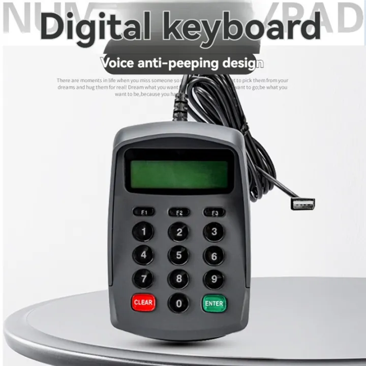 Encryption Pin Pad USB Numeric Password Keypad Programmable Encryption Pin Pad for POS ...