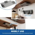 Screw Mount Computer Stand for Underdesk Notebook Space Saving Under Desk Laptop Sturdy Screw Gold Storage Box Metal Frame Laptop Desk Undershelf Notebook. 