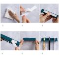 Punch-free Paste Plug Holder Hook/ Wall-mounted Toothbrush  Household Storage Sticky Rack Space Saving Bathroom Bedroom Appliance Wire Wall Hook. 