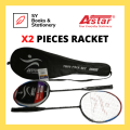 ASTAR Badminton Racket Twins Pack Set 8008 Sport Series / 2 Pieces Racket with String / 羽毛球拍/2个 / Shuttlecock. 