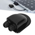 Solar Entry Housing Cable Junction Box Waterproof Solar Panel Double Wire Cable Entry Gland Box for External Power Wiring. 