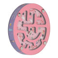 Balance Maze Game Double Sided Educational Round Portable Wooden Ball Maze Puzzle Board Game for Kids baby toy. 