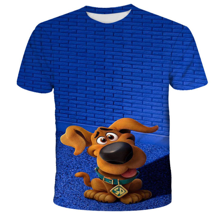 Scooby%20doo%20Cartoon%20Anime%20figures%20Harajuku%20T-shirt%203D%20Printing%20Boy%20Girl%20Children%20With%20Round%20Neck%20Short%20Sleeves%20Baby%20Clothes%20-%20Image%203