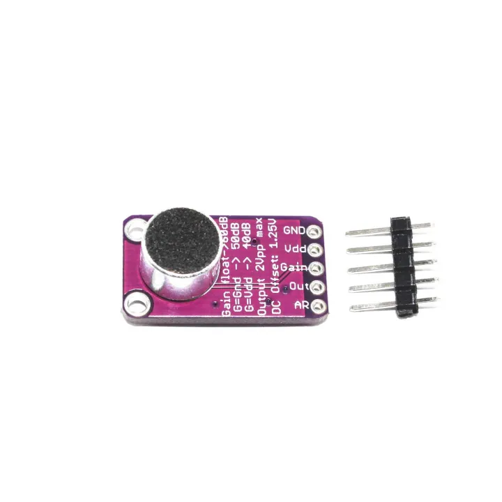 MAX9814%20Microphone%20AGC%20Amplifier%20Board%20Module%20Auto%20Gain%20Control%20for%20Arduino%20Programmable%20Attack%20and%20Release%20Ratio%20Low%20THD%20-%20Image%206