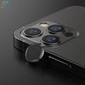 Genuine Camera Lens Protector for iPhone 12 Pro Premium HD Tempered Glass Metal Ring Aluminum Alloy Lens Screen Cover Film Multiple Color (iPhone 12 Pro Black). 
