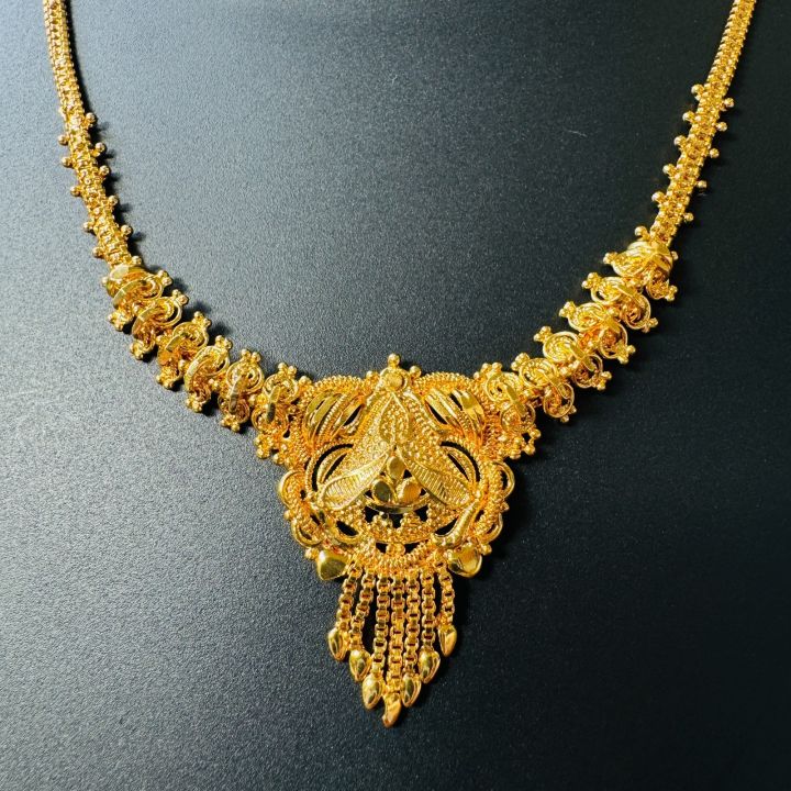 BOOM%20Gold%20plated%20beautiful%20necklace%20kara%20maala%20hansaputtu%20design%20necklace%20without%20stone%20For%20Women%20-%20Image%205