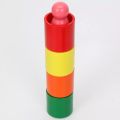 Wood Rainbow Blocks Building Stacking Game Block Puzzles Wooden Rainbow Stacker Montessori Educational Wooden Toy. 