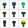 2pcs Plastic 1/2 3/4 1 Inch Male/female Thread Garden Irrigation Quick Coupling Faucet Water Tap Connector Adapter. 