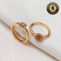 Gold Plated Guaranteed Women Ring With Stone Korean Style Beauty Fashion Jewellery Wedding Party Love Gift. 