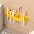 Cosmetic brush rack bathroom storage rack multifunctional beauty brush drying rack hanging toothbrush toothpaste finishing rack. 