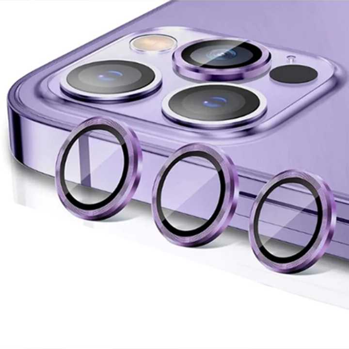 iphone 14 pro lens protector deep purple