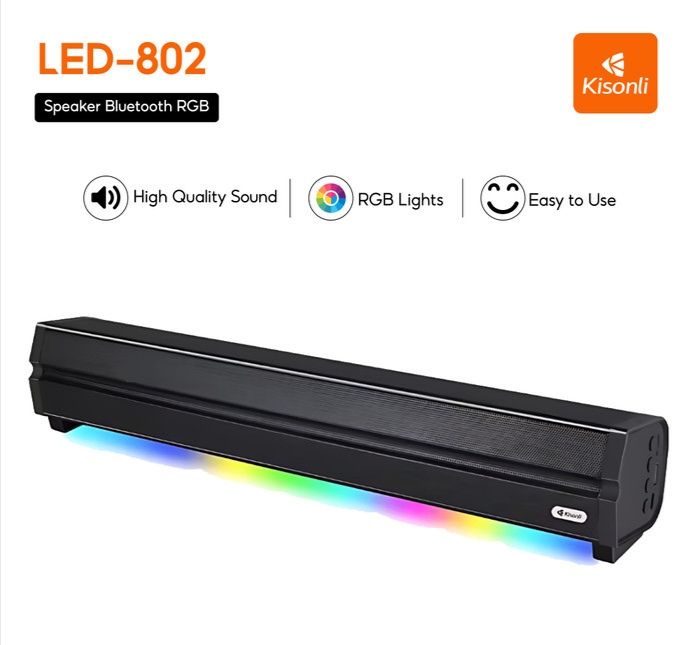 KISONLI LED-802 RGB WIRELESS BT SOUNDBAR