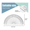100 Pcs Math Protractors Plastic Protractor 180 Degrees Protractors Bulk for Classroom, Protractor Set for Eneering. 