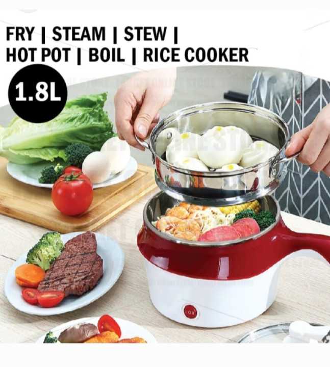 Multi-Function Non-Stick Pan Electric Cooking Pot 1. 8L