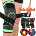 Knee Support Brace, Adjustable Knee Compression Sleeve Protector for Support Running, Jogging, Workout, Walking & Recovery. 