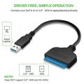 USB 3.0 to SATA 3+22pin Hard Disk Cable Converter 5Gbps USB Adapter for 2.5 Inches SSD HDD Hard Disk SATA Adapter Cable Converter. 