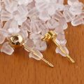 50-200pcs/lot Soft Silicone Rubber Earring Back Stoppers for Stud Earrings DIY Earring Findings Accessories Bullet Tube Ear Plugs. 