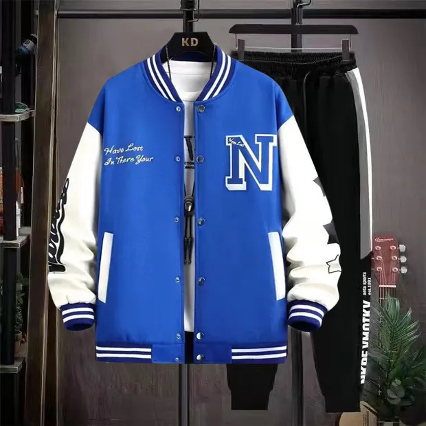 13 Spring and Autumn Baseball Clothes Boys 12 Years Old 15 Teenage Students 14 Fashion brand coat 16 Older Children Sports Suit