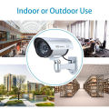 Fake Security Camera Dummy Camera Simulated Surveillance Camera with Flashing Light Indoor Outdoor Use for Home Business Warning Security. 