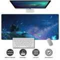 Night Mousepad Extended Mousepad 07 Large Gaming Mouse pad Stitched Edge Deskpad Deskmat. 