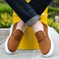 New Spring and Summer Tendon Bottom Old Beijing Cloth Shoes Men's Non-Slip Lazy Shoes Stylish Sneaker Breathable One Pedal Canvas Shoes. 