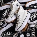 legit quality OEM Converse Run Star Motion High Top Canvas Shoes Wedge Sneakers. 