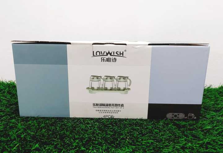 Lovwish%20Glass%20Jar%20Tray%20&%20Seasoning%20Pot%20Set%204Pcs%20Kitchen%20Coarse%20Cereals%20Storage%20Jar%20Canister%20Dispenser%20With%20Spice%20Jar%20Set%20Korean%20Style%20Cat's%20Paw%20Glass%20Sealed%20Can%20Large%20Capacity%20-%20Image%208