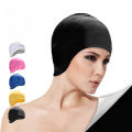 s High Elastic Swimming Caps Men Women Waterproof Swimming Pool Cap Protect Ears Long Hair Large Silicone Diving Swim Hat. 