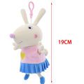 Peppa pig Plush Toy Soft Stuffed Animals Friend George Backpack Pendant Keychain Teddy Bear Dinosaur Doll Kids Christmas Gift. 