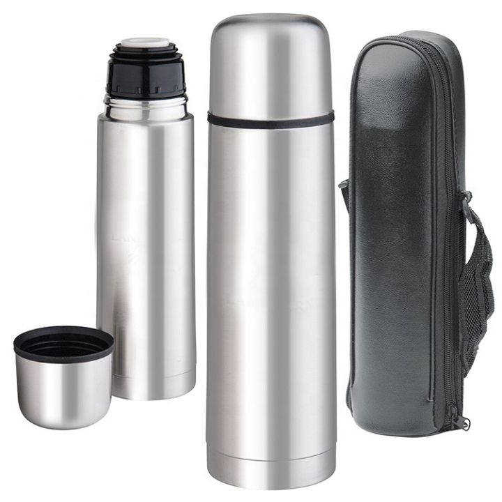 Stainless Steel Travel Vacuum Flask 350Ml/500Ml/750Ml/1000Ml With Free Black Pouch