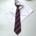 Japanese JK Tie Female Clothes Accessories Decorate Student Uniform Bow Tie Hand College Style Red Striped Ties for Girls. 