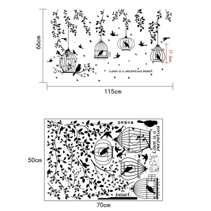 Butterfly%20Bird%20sticker%20plants%20room%20wallpaper%20bedroom%20nursery%20window%20decor%20-%20Image%203