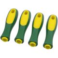 【StyleVoyager】8 Pack Ergonomic Rubber File Handle for File or Mills, Round Hole and Rectangular Hole, 4-1/3Inch Length. 